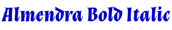 Almendra Bold Italic шрифт